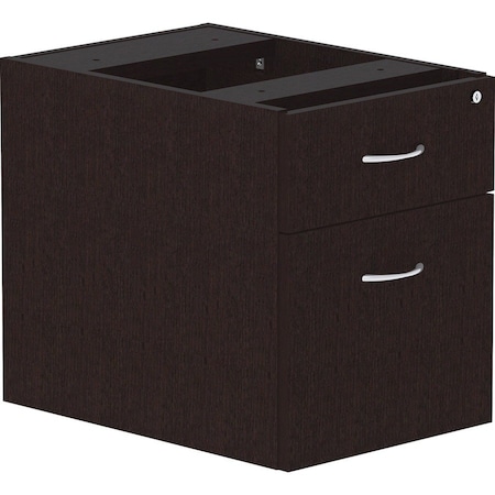 Lorell Pedestal, Hanging, Laminate, B/F, 16"x22"x21", Espresso LLR18222